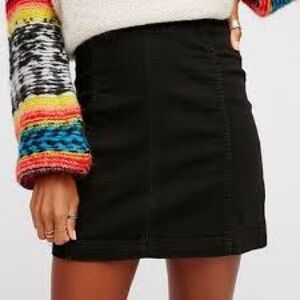 Free People Jean Skirt